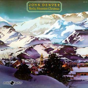 vinyl, kerstalbum, legendarische, artiest, John, Denver, Rocky, Mountain, Christmas, Lp
