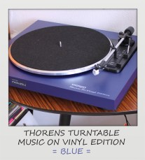 Thorens, Platenspeler, Blauw , Music, On, Vinyl, Edition